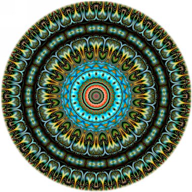 Renkli dijital sanat, oryantal model, geometrik doku, mistik motifi, arka plan, fantastik tasarım. 