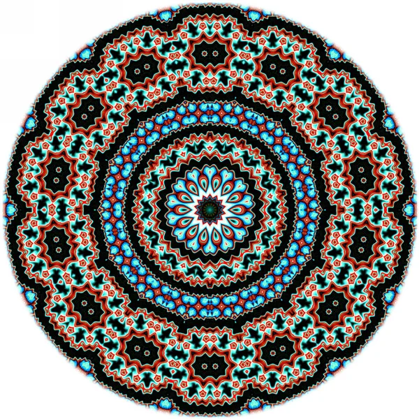 Renkli dijital sanat, oryantal model, geometrik doku, mistik motifi, arka plan, fantastik tasarım. 