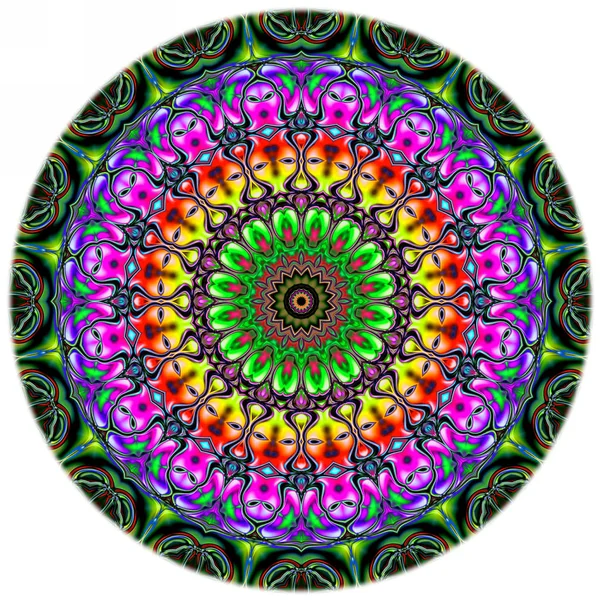 Renkli dijital sanat, oryantal model, geometrik doku, mistik motifi, arka plan, fantastik tasarım. 