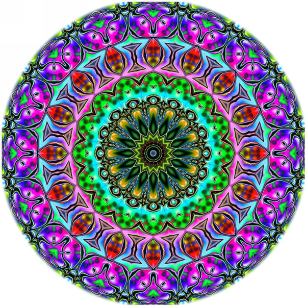 Renkli dijital sanat, oryantal model, geometrik doku, mistik motifi, arka plan, fantastik tasarım. 