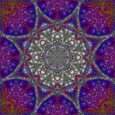 Renkli dijital sanat, oryantal model, geometrik doku, mistik motifi, arka plan, fantastik tasarım. 