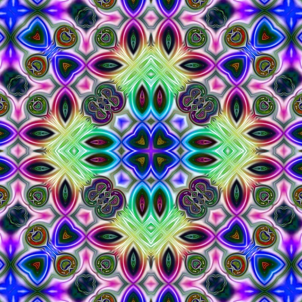 Renkli dijital sanat, oryantal model, geometrik doku, mistik motifi, arka plan, fantastik tasarım. 