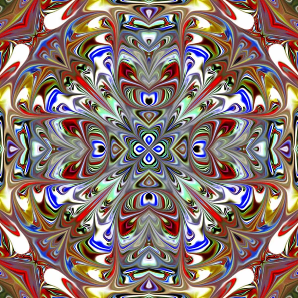 Renkli dijital sanat, oryantal model, geometrik doku, mistik motifi, arka plan, fantastik tasarım. 