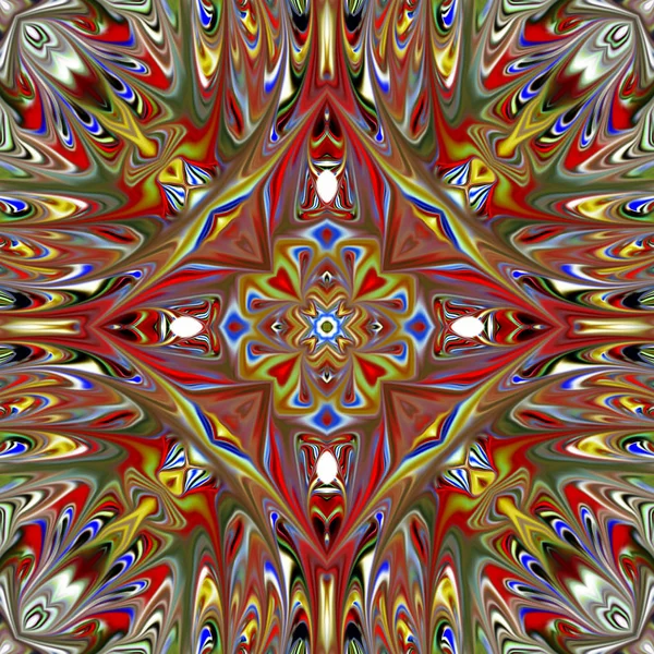 Renkli dijital sanat, oryantal model, geometrik doku, mistik motifi, arka plan, fantastik tasarım. 