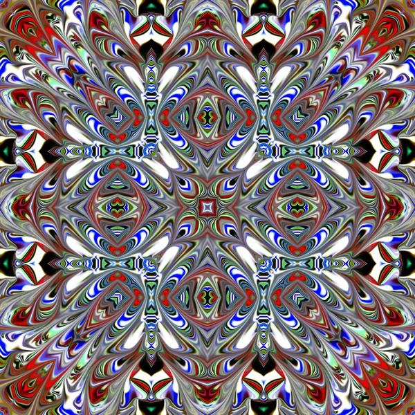 Renkli dijital sanat, oryantal model, geometrik doku, mistik motifi, arka plan, fantastik tasarım. 