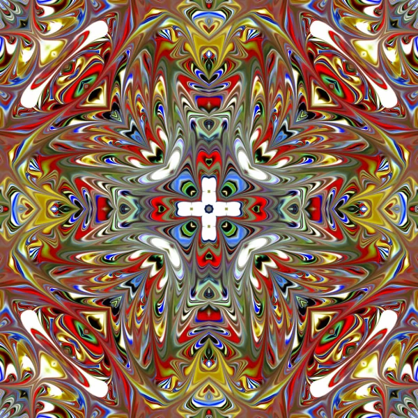 Renkli dijital sanat, oryantal model, geometrik doku, mistik motifi, arka plan, fantastik tasarım. 