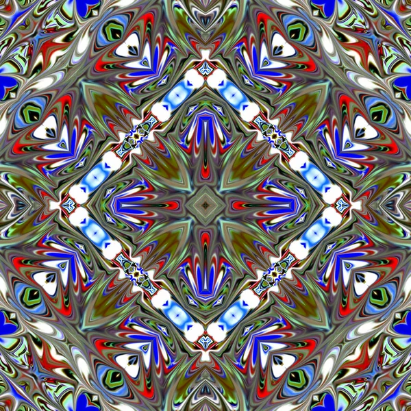 Renkli dijital sanat, oryantal model, geometrik doku, mistik motifi, arka plan, fantastik tasarım. 