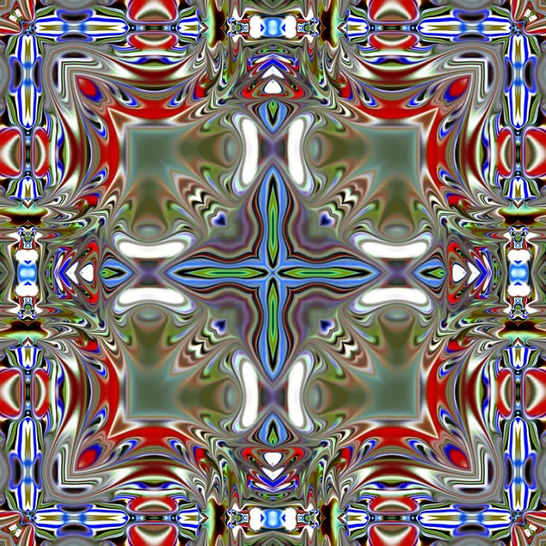 Renkli dijital sanat, oryantal model, geometrik doku, mistik motifi, arka plan, fantastik tasarım. 