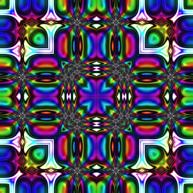 Renkli dijital sanat, oryantal model, geometrik doku, mistik motifi, arka plan, fantastik tasarım. 