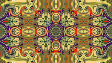 Renkli dijital sanat, oryantal model, geometrik doku, mistik motifi, arka plan, fantastik tasarım. 