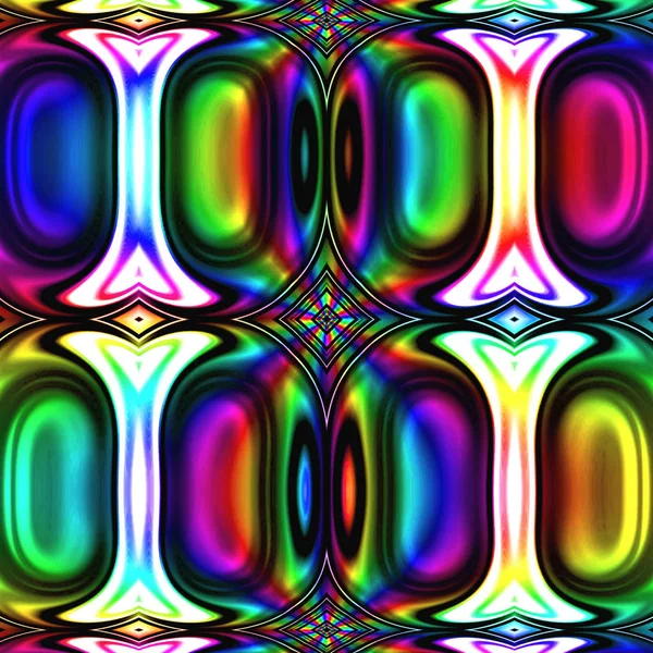 Kleurrijke Digitale Kunst Oosterse Patroon Geometrische Textuur Mystieke Motief Abstracte — Stockfoto