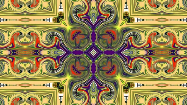 Renkli dijital sanat, oryantal model, geometrik doku, mistik motifi, arka plan, fantastik tasarım. 