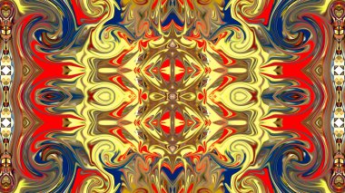 Renkli dijital sanat, oryantal model, geometrik doku, mistik motifi, arka plan, fantastik tasarım. 