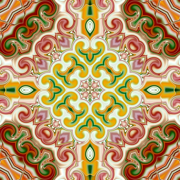 Renkli dijital sanat, oryantal model, geometrik doku, mistik motifi, arka plan, fantastik tasarım. 