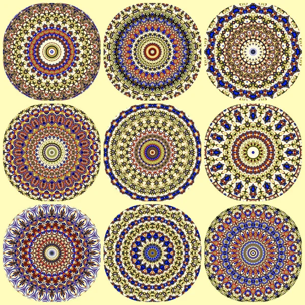 Renkli dijital sanat, oryantal model, geometrik doku, mistik motifi, arka plan, fantastik tasarım. 