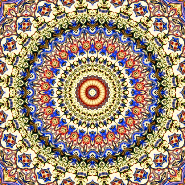 Renkli dijital sanat, oryantal model, geometrik doku, mistik motifi, arka plan, fantastik tasarım. 