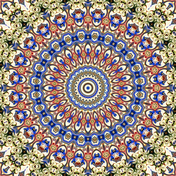 Renkli dijital sanat, oryantal model, geometrik doku, mistik motifi, arka plan, fantastik tasarım. 