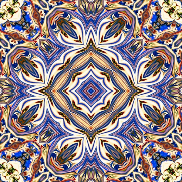 Renkli dijital sanat, oryantal model, geometrik doku, mistik motifi, arka plan, fantastik tasarım. 