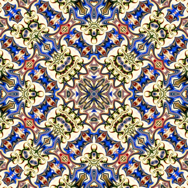 Renkli dijital sanat, oryantal model, geometrik doku, mistik motifi, arka plan, fantastik tasarım. 