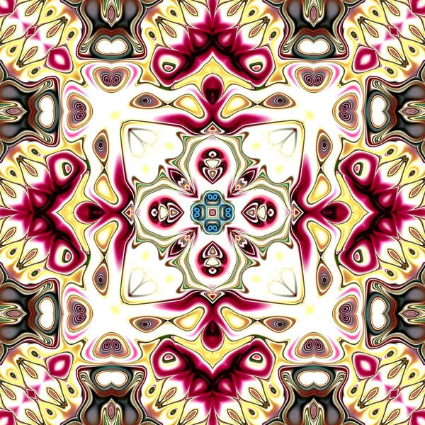 Renkli dijital sanat, oryantal model, geometrik doku, mistik motifi, arka plan, fantastik tasarım. 