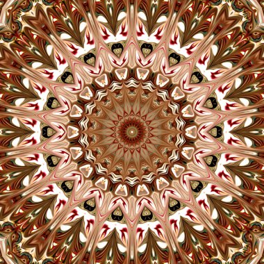 Renkli dijital sanat, oryantal model, geometrik doku, mistik motifi, arka plan, fantastik tasarım. 