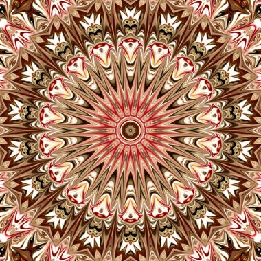 Renkli dijital sanat, oryantal model, geometrik doku, mistik motifi, arka plan, fantastik tasarım. 