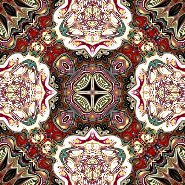 Renkli dijital sanat, oryantal model, geometrik doku, mistik motifi, arka plan, fantastik tasarım. 