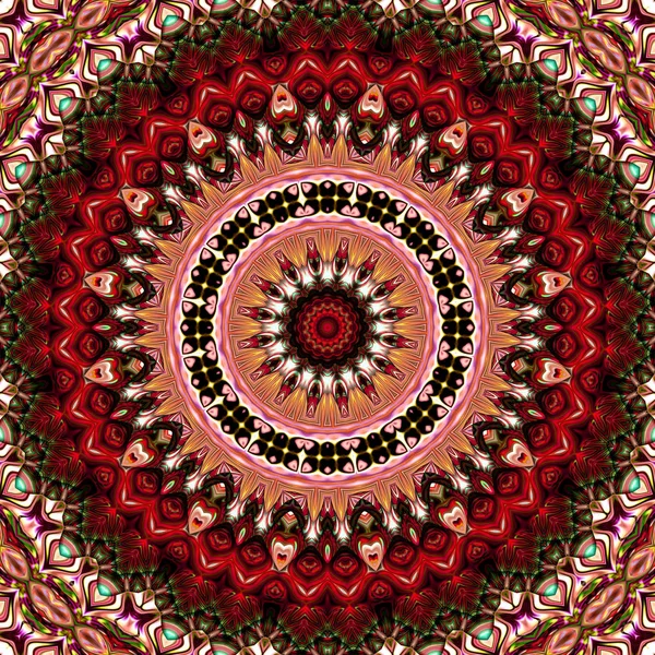 Renkli dijital sanat, oryantal model, geometrik doku, mistik motifi, arka plan, fantastik tasarım. 