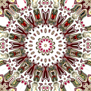 Renkli dijital sanat, oryantal model, geometrik doku, mistik motifi, arka plan, fantastik tasarım. 