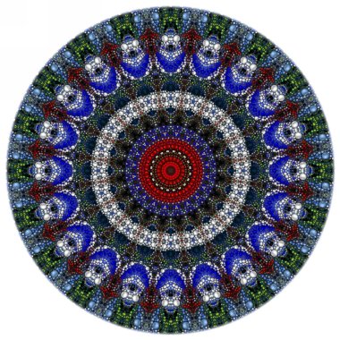 Renkli dijital sanat, oryantal model, geometrik doku, mistik motifi, arka plan, fantastik tasarım. 