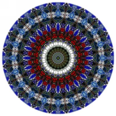 Renkli dijital sanat, oryantal model, geometrik doku, mistik motifi, arka plan, fantastik tasarım. 