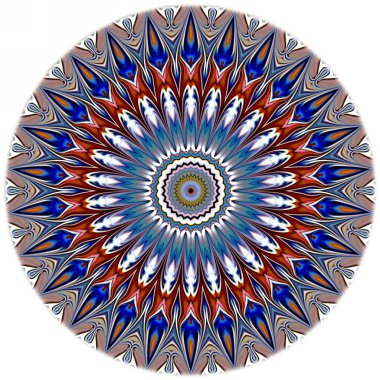 Renkli dijital sanat, oryantal model, geometrik doku, mistik motifi, arka plan, fantastik tasarım. 