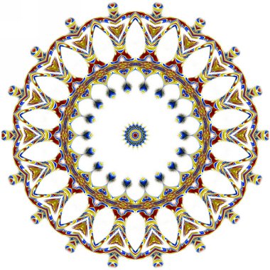 Renkli dijital sanat, oryantal model, geometrik doku, mistik motifi, arka plan, fantastik tasarım. 