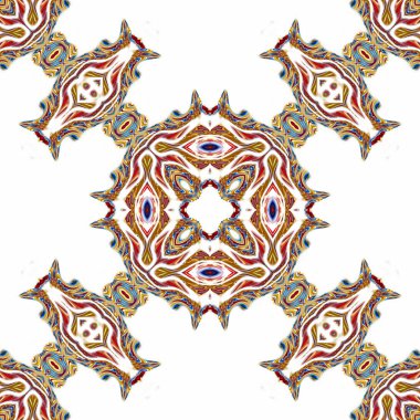 Renkli dijital sanat, oryantal model, geometrik doku, mistik motifi, arka plan, fantastik tasarım. 