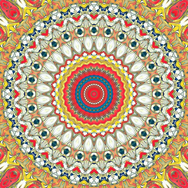 Renkli dijital sanat, oryantal model, geometrik doku, mistik motifi, arka plan, fantastik tasarım. 