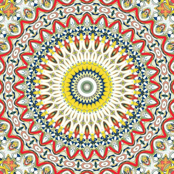 Renkli dijital sanat, oryantal model, geometrik doku, mistik motifi, arka plan, fantastik tasarım. 