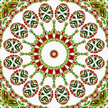 Renkli dijital sanat, oryantal model, geometrik doku, mistik motifi, arka plan, fantastik tasarım. 