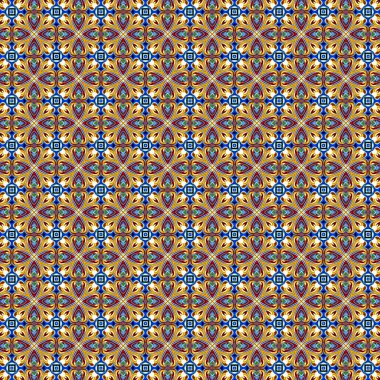 Renkli dijital sanat, oryantal model, geometrik doku, mistik motifi, arka plan, fantastik tasarım. 