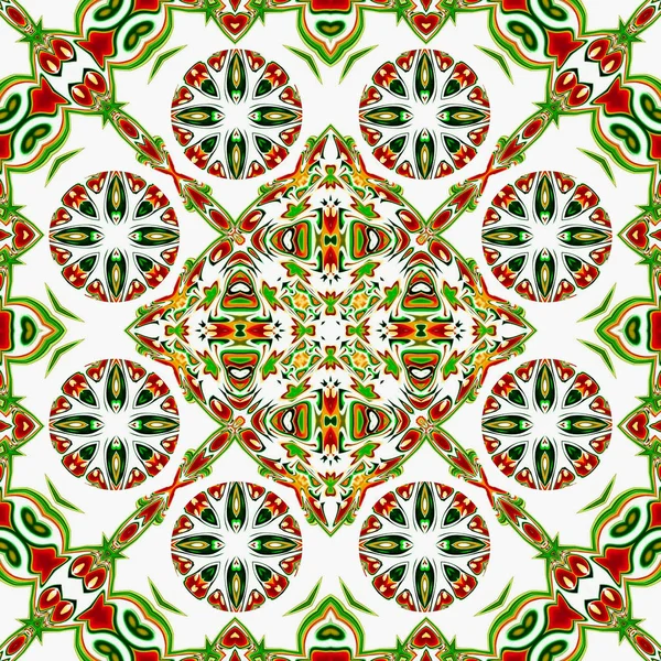 Renkli dijital sanat, oryantal model, geometrik doku, mistik motifi, arka plan, fantastik tasarım. 