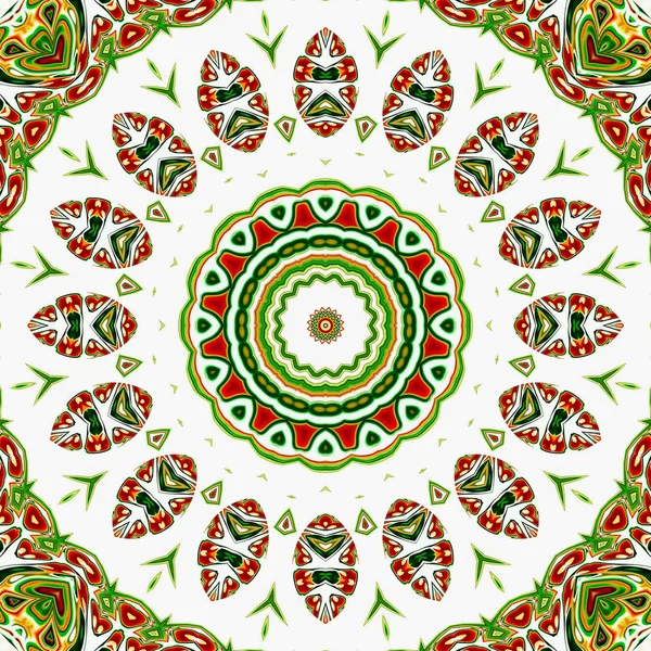 Renkli dijital sanat, oryantal model, geometrik doku, mistik motifi, arka plan, fantastik tasarım. 