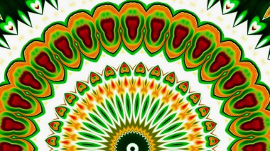 Renkli dijital sanat, oryantal model, geometrik doku, mistik motifi, arka plan, fantastik tasarım. 