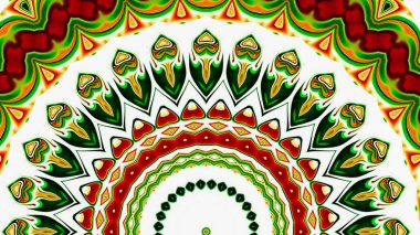 Renkli dijital sanat, oryantal model, geometrik doku, mistik motifi, arka plan, fantastik tasarım. 