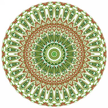 Renkli dijital sanat, oryantal model, geometrik doku, mistik motifi, arka plan, fantastik tasarım. 