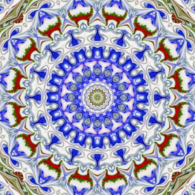 Renkli dijital sanat, oryantal model, geometrik doku, mistik motifi, arka plan, fantastik tasarım. 