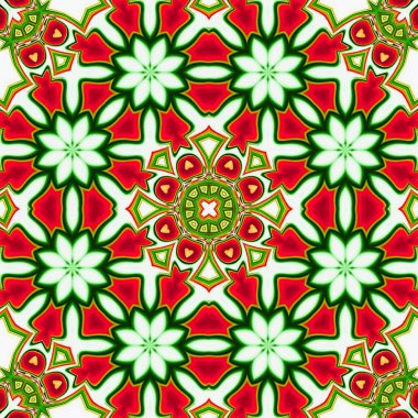 Renkli dijital sanat, oryantal model, geometrik doku, mistik motifi, arka plan, fantastik tasarım. 