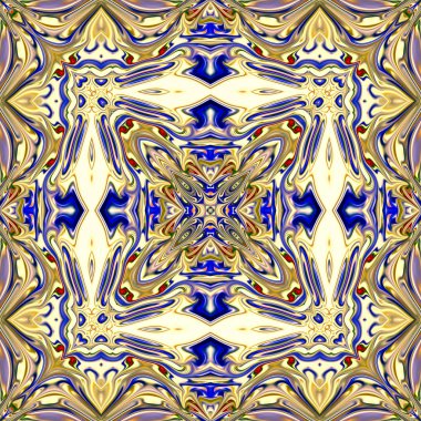 Renkli dijital sanat, oryantal model, geometrik doku, mistik motifi, arka plan, fantastik tasarım. 