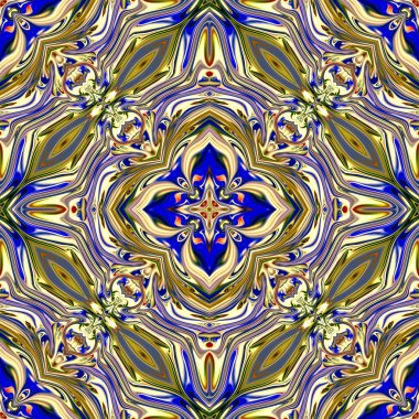 Renkli dijital sanat, oryantal model, geometrik doku, mistik motifi, arka plan, fantastik tasarım. 