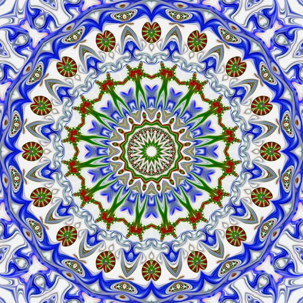 Renkli dijital sanat, oryantal model, geometrik doku, mistik motifi, arka plan, fantastik tasarım. 