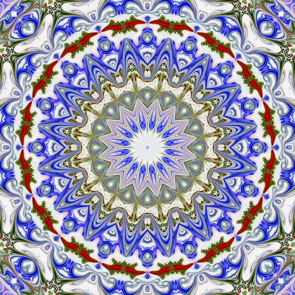 Renkli dijital sanat, oryantal model, geometrik doku, mistik motifi, arka plan, fantastik tasarım. 