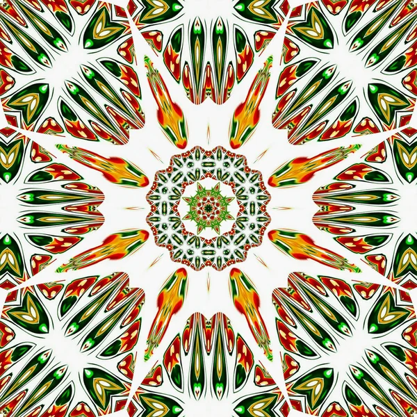 Renkli dijital sanat, oryantal model, geometrik doku, mistik motifi, arka plan, fantastik tasarım. 